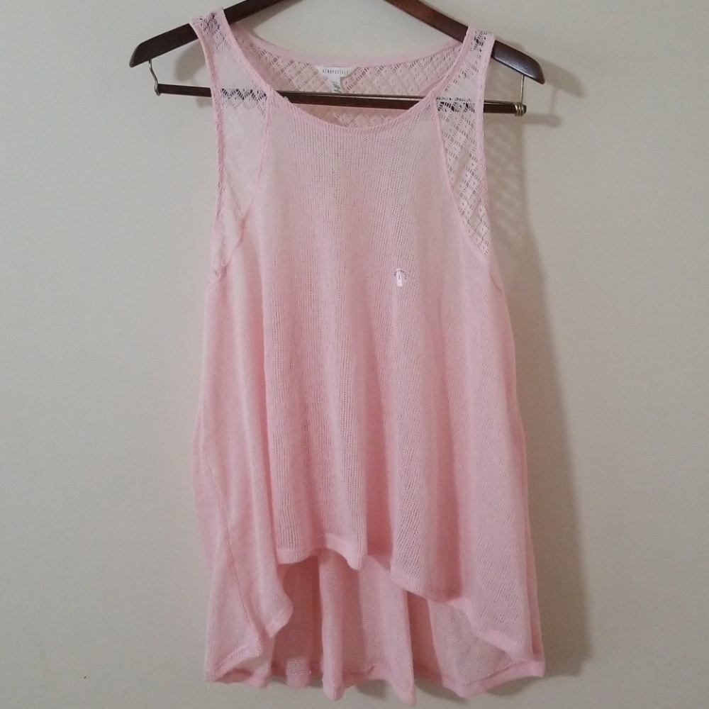 Aeropostale knit pink tank
